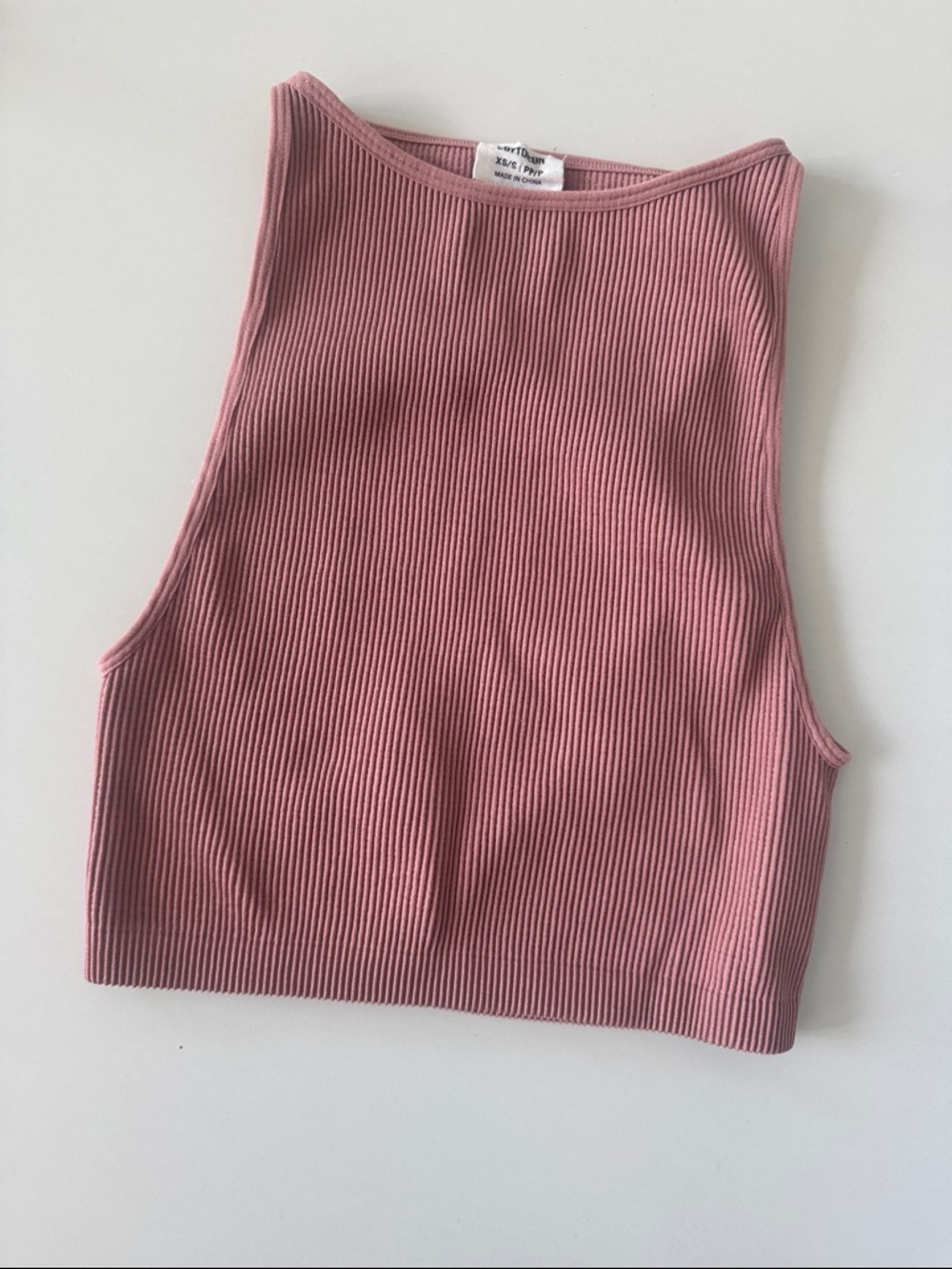 Cotton On Ribbed Tank Top in Dusty Rose
